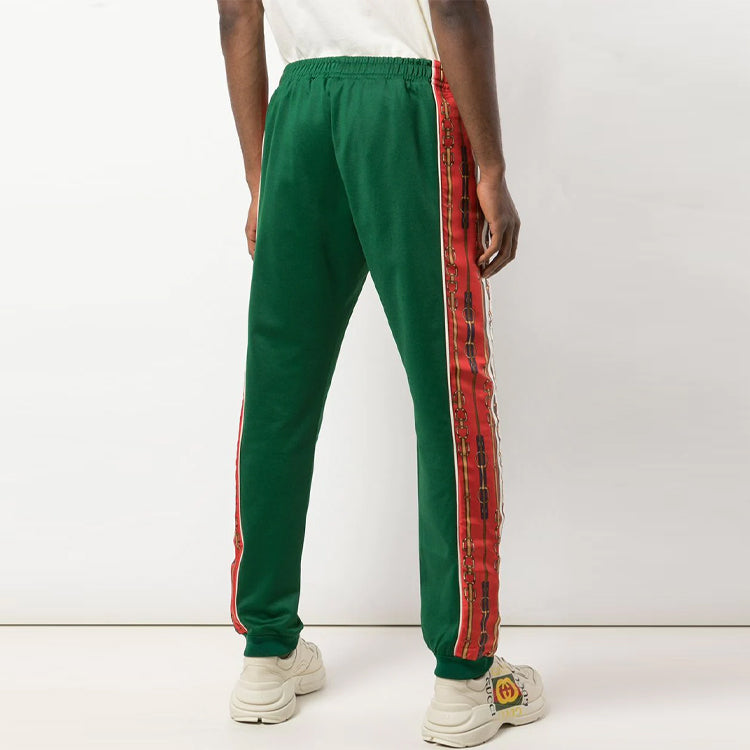 Gucci Printed Side Stripe Track Pant 'Green' 575739-XJBA8-3134