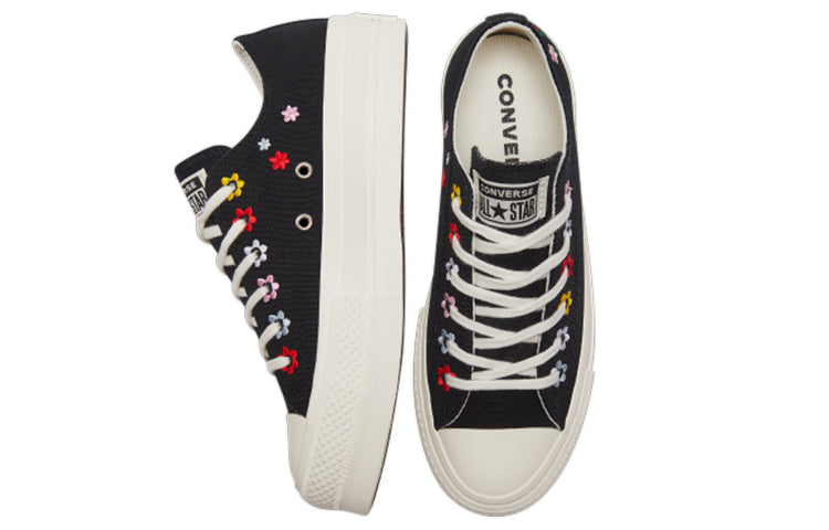 (WMNS) Converse Chuck Taylor All Star Lift Platform Low 'Floral Embroidery' A02566C