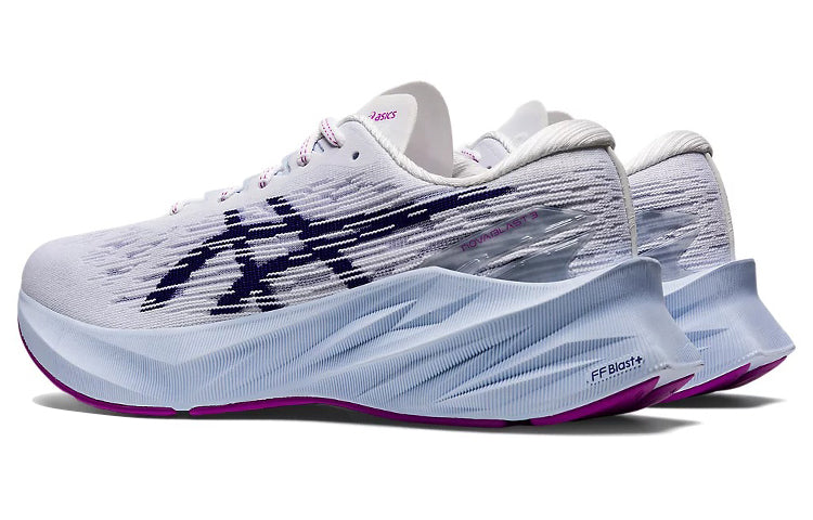 (WMNS) ASICS Novablast 3 'White Dive Blue' 1012B288-100