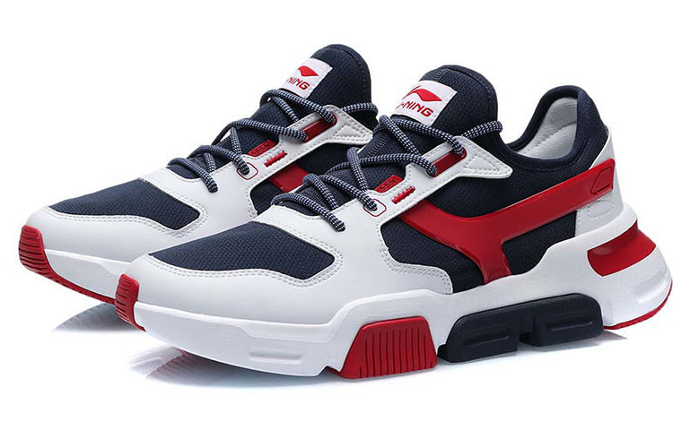 Li-Ning Mark Classic Leisure Mid 'White Black Red' AGCP183-1