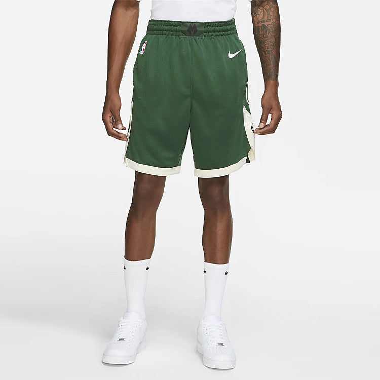 Nike NBA Icon Edition Team limited shorts SW Fan Edition Milwaukee Bucks Green AJ5623-323