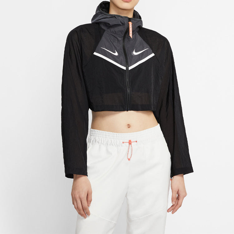 (WMNS) Nike Sportswear Woven Jacket Black CT0765-010