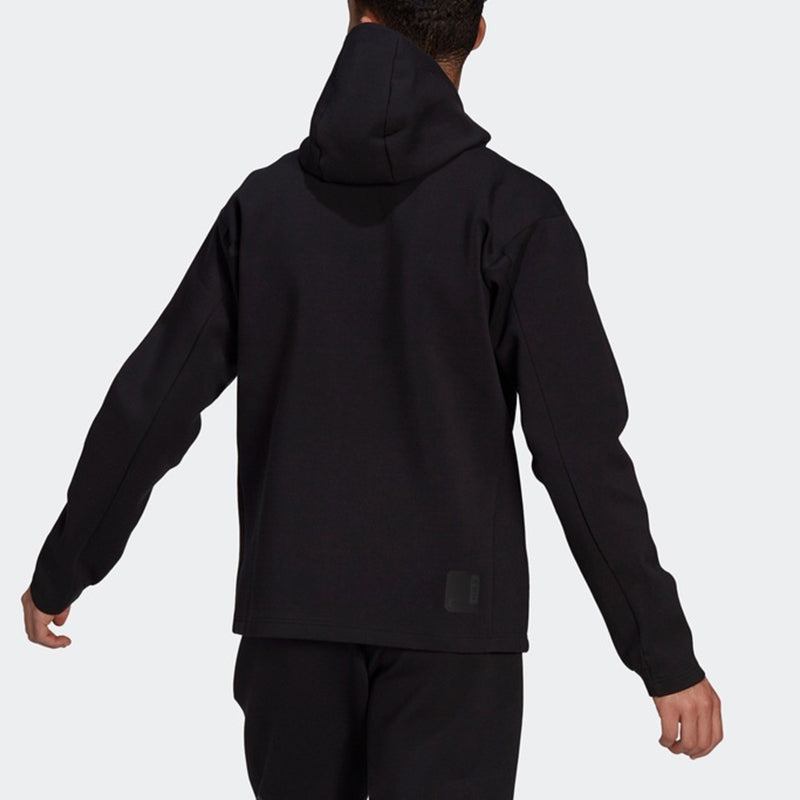 adidas Wj Jkt Warm Casual Sports Hooded Jacket Black GU1749