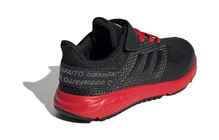 (GS) adidas FortaFaito EL K 'Black Red' EE7307