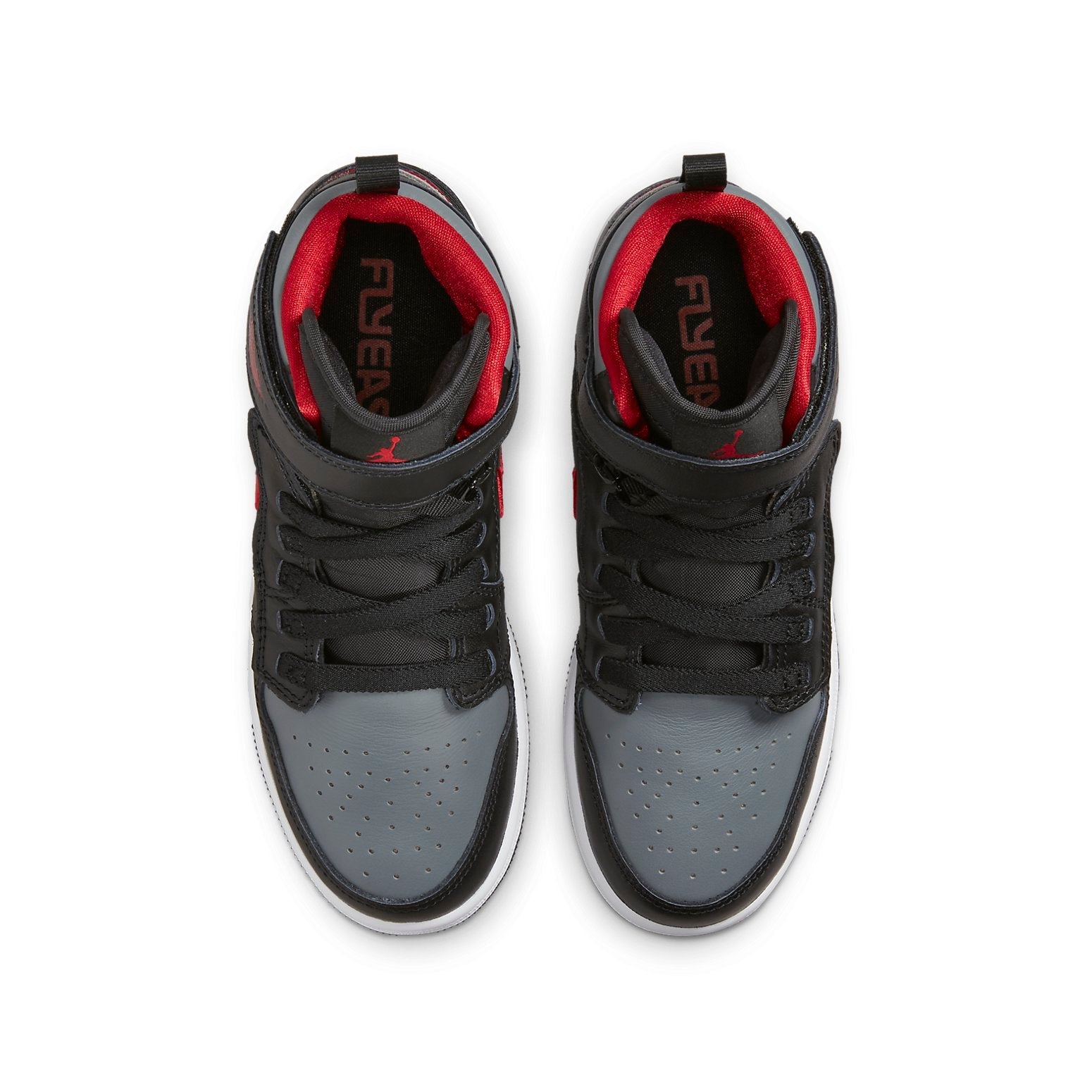 (GS) Air Jordan 1 High FlyEase 'Smoke Grey Gym Red' DC7986-006