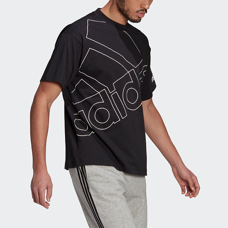 adidas Casual Sports Round Neck Short Sleeve Black GK9422