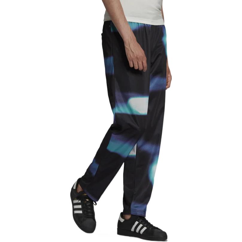 Men's adidas originals SS22 Zipper Pocket Straight Sports Pants/Trousers/Joggers Black HC7175