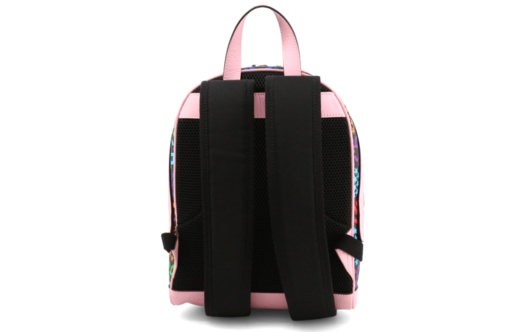 (WMNS) Gucci Psychedelic Multi-Color Logo Canvas schoolbag Backpack Pink / Multi-Color 601296-HPUEN-1191