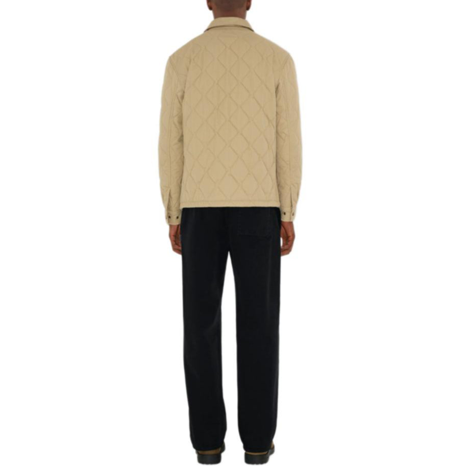 Burberry 25 Long Sleeved Quilted Gabardine Jacket 'Beige' 81101801