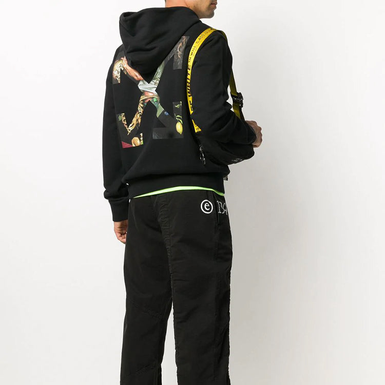 Off-White Pascal Arrows Hooded Pullover Men Black OMBB034F20FLE0041001