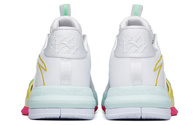 ANTA Light Crazy 1 Basketball Shoes 'White Green Pink' 112221618-4