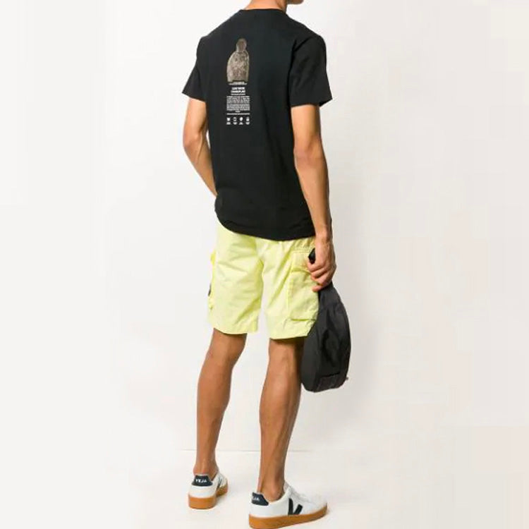 STONE ISLAND Archivio Print Tee Back Pattern Short Sleeve Unisex Black 72152NS92-V0029