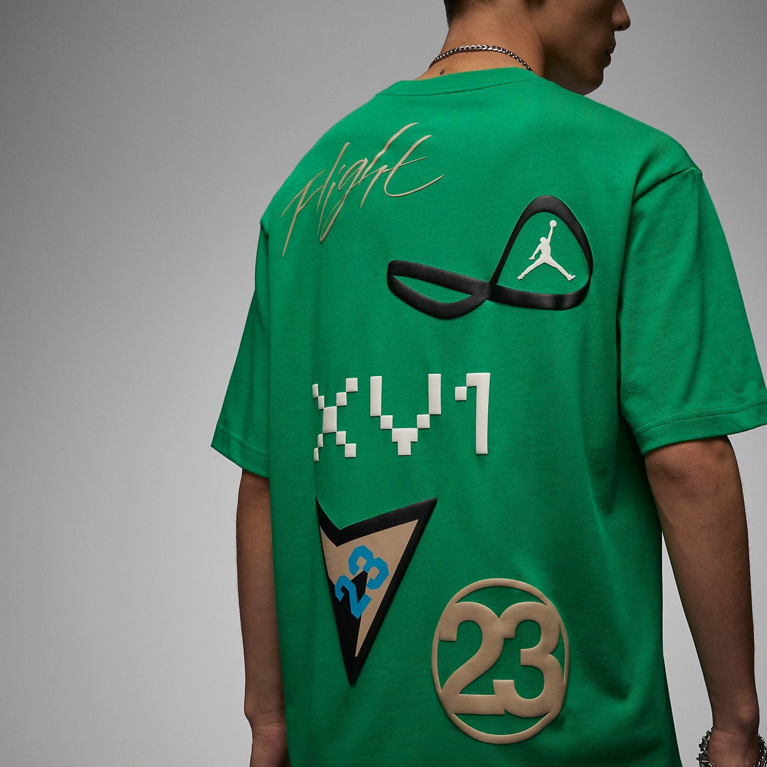 Air Jordan Flight Heritage 85 Graphic T-shirt 'Green' DX9562-310