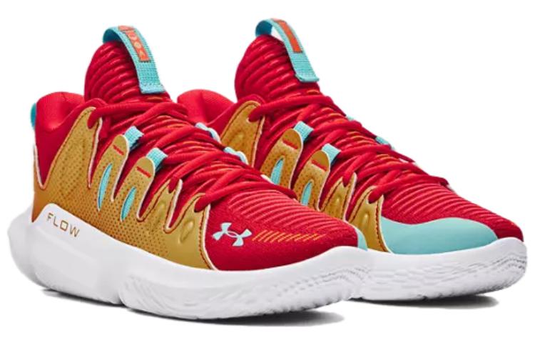 (WMNS) Under Armour Flow Breakthru 4 ASG Basketball Shoes 'Gold Red' 3028061-600
