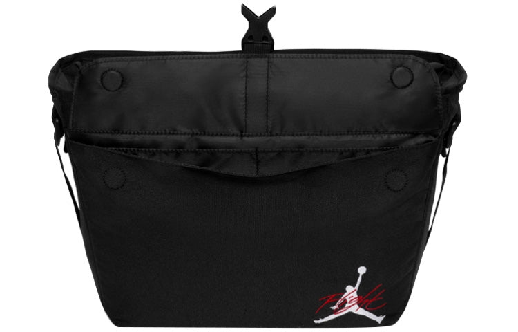 Air Jordan Unisex Printing Logo Flip Cover Single-Shoulder Bag Black DV5362-010