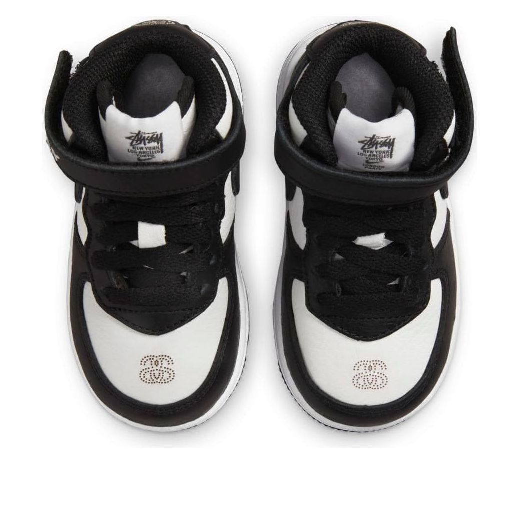 (TD) Nike x Stussy Air Force 1 Mid 'Black White' DN4160-002