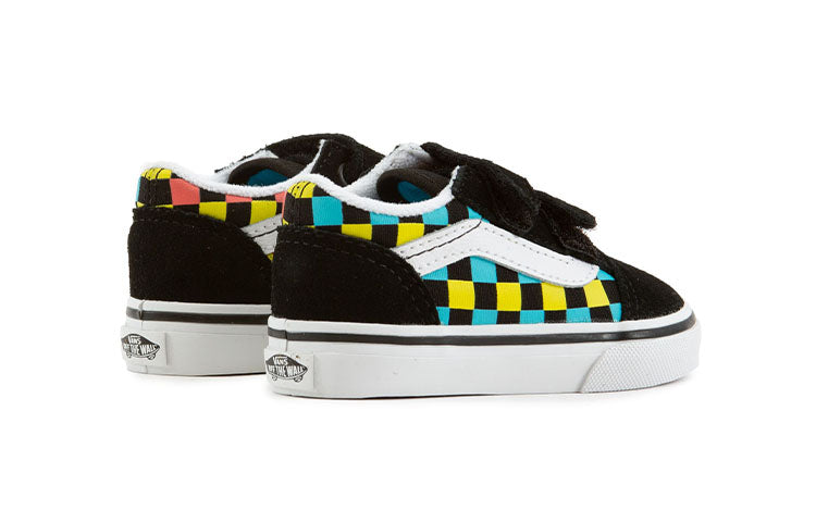 (TD) Vans Old Skool V 'Neon Glow Checkerboard' VN0A38JN30M