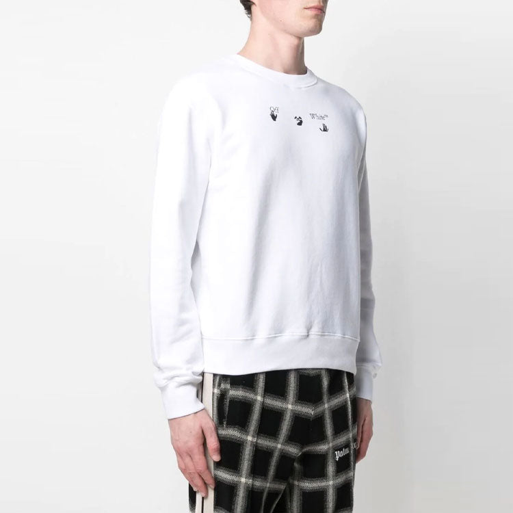 Off-White SS21 Printing Long Sleeves Version White OMBA025S21FLE0070110