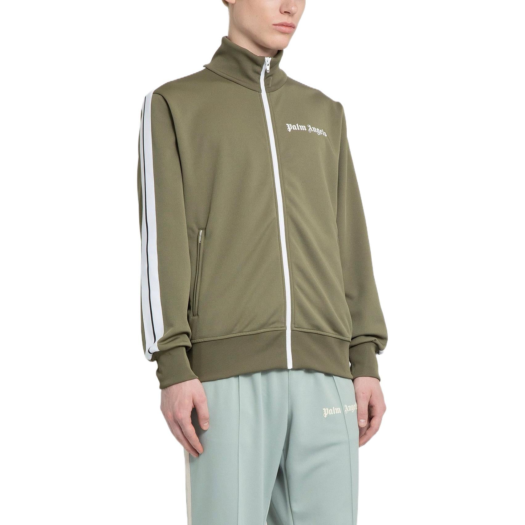 Palm Angels Classic Track Jacket 'Military White' PMBD001C99FAB0015601