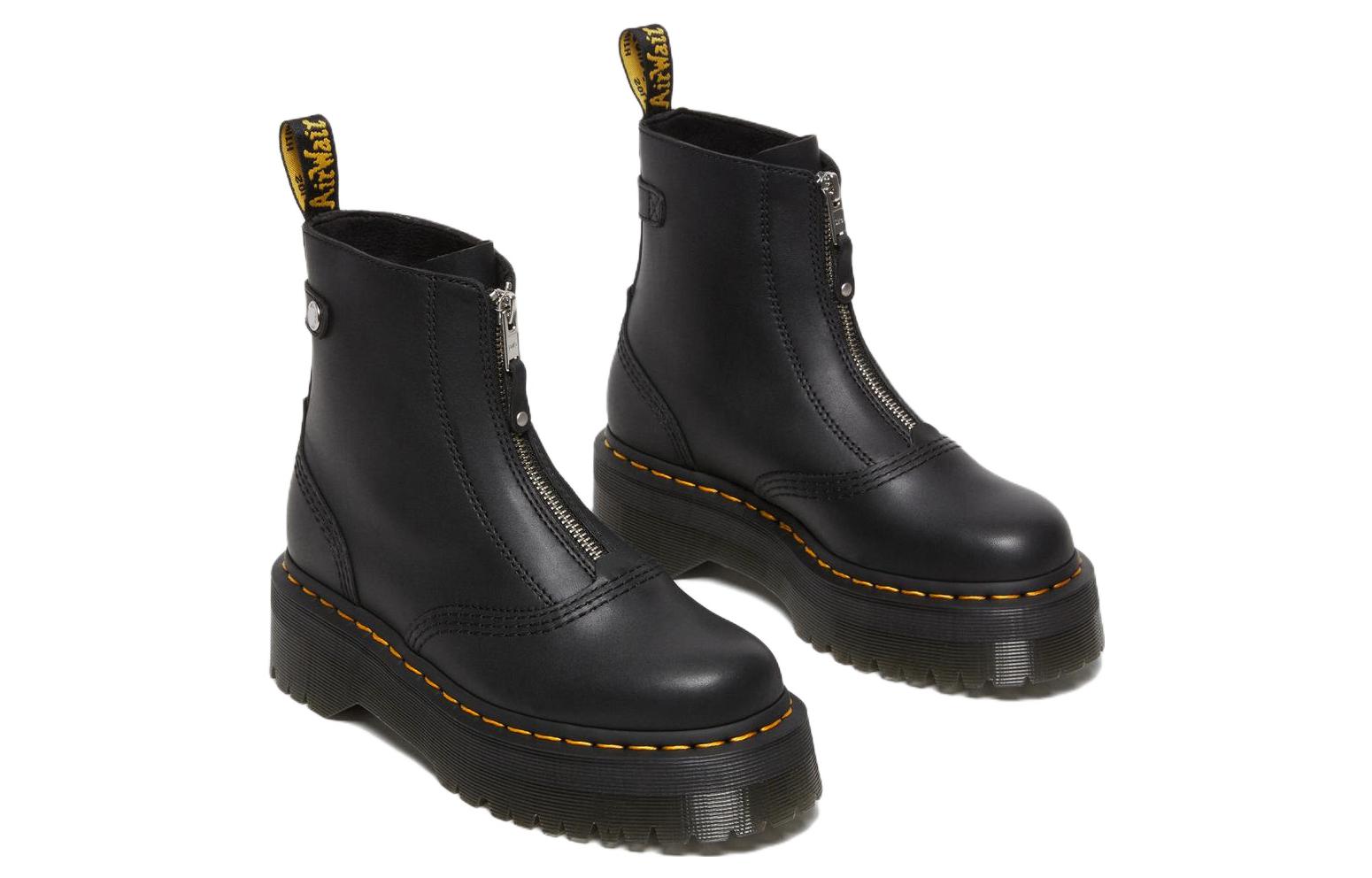 (WMNS) Dr. Martens Jetta Platform Boots 'Black' 27656001