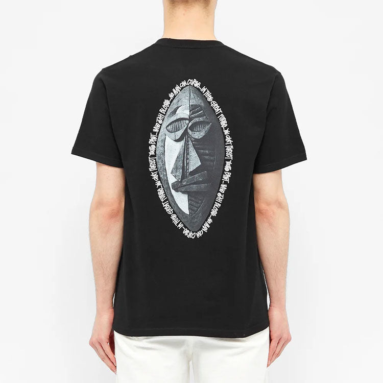 Stussy Tiribal Mask Tee Classic Short Sleeve Unisex Black 1904516-BLACK