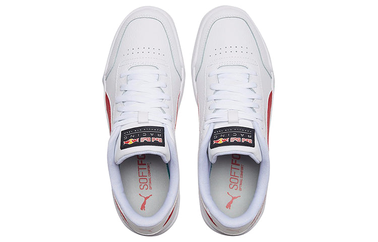PUMA RBR Caracal White/Red Casual Low Board Shoes 339854-02