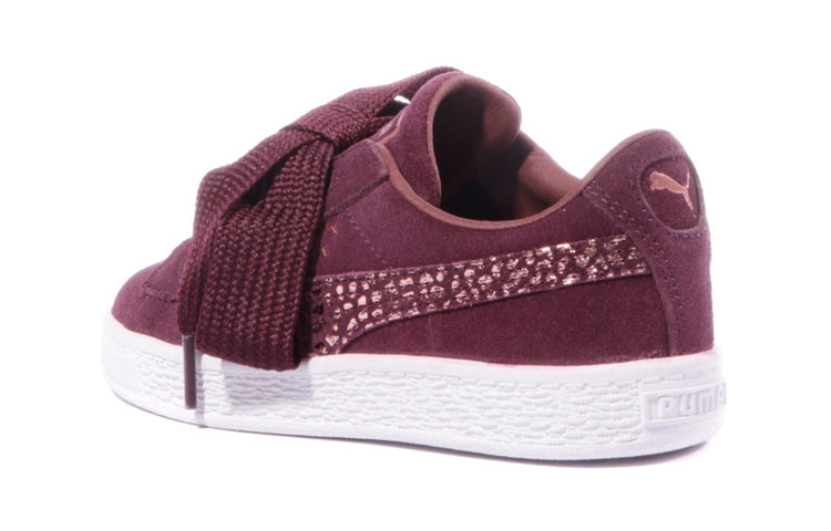 (PS) PUMA Heart Suede Animal Sneakers Red 366543-02