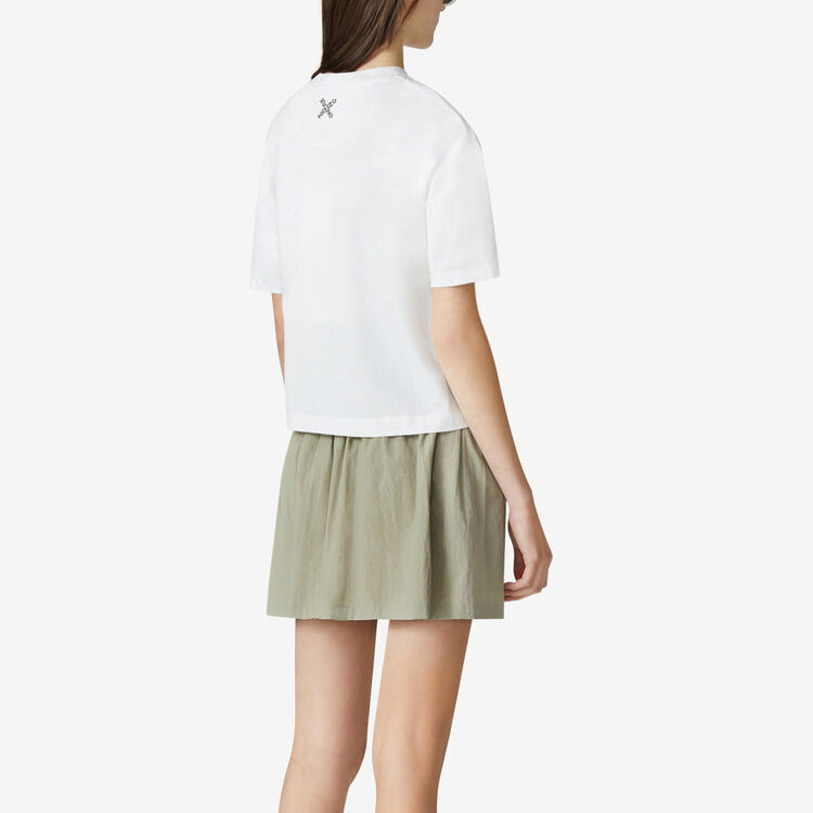 KENZO SS21 Logo Loose Short Sleeve White T-Shirt FB52TS6904SJ01-AL