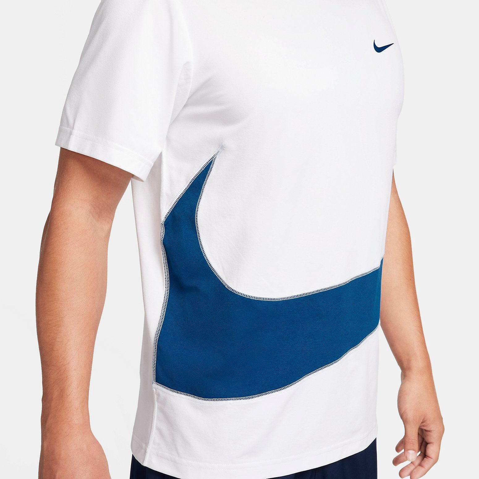 Nike Dri-FIT UV Hyverse T-shirt 'White Blue' FB8580-121