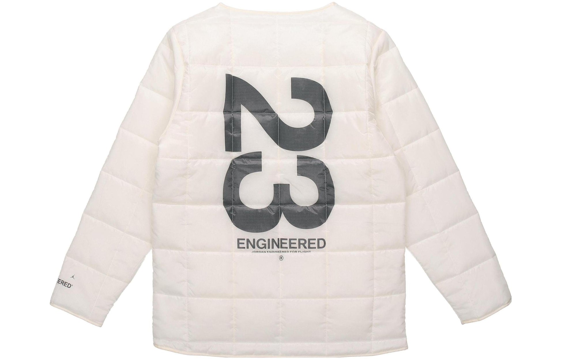 Air Jordan 23 Engineered Printing Casual Hooded Padded Jacket White CU8626-100