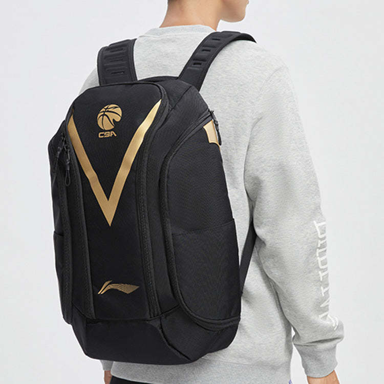 Li-Ning CBA Basketball Backpack 'Black Gold' ABSR210-1