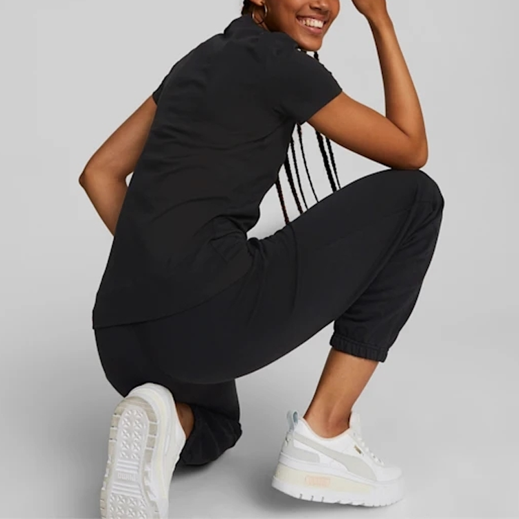 (WMNS) PUMA Classics Slim T-Shirt 'Black' 535610-01