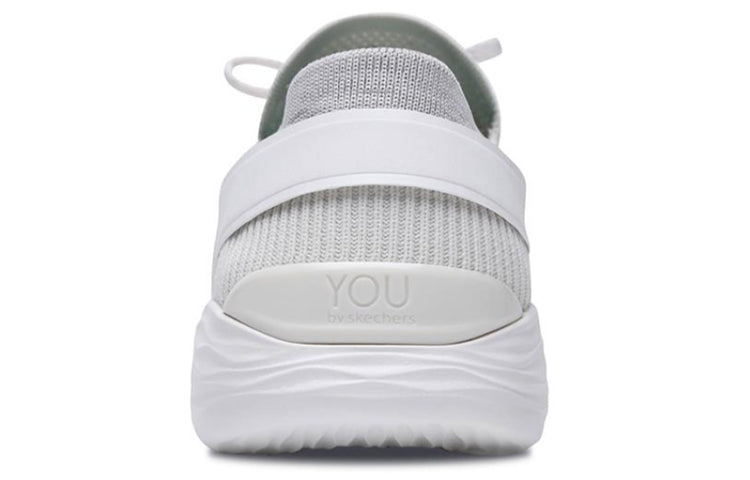 (WMNS) Skechers You Running Shoes White 14960-WHT
