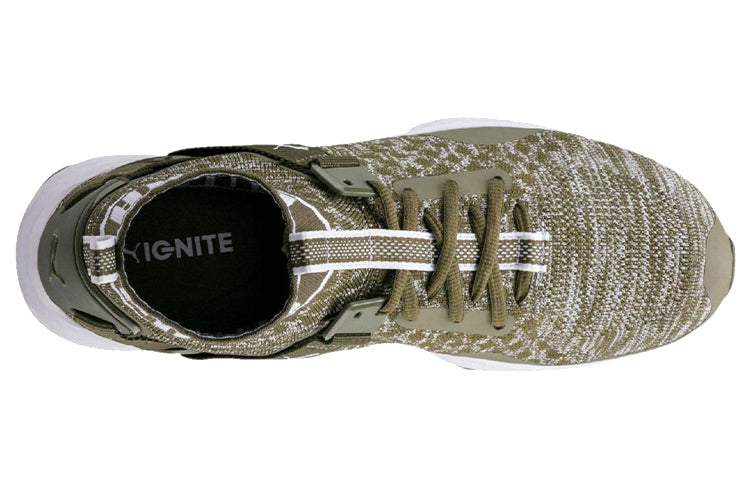 PUMA Ignite EvoKnit Running Shoes Green/White 189697-14