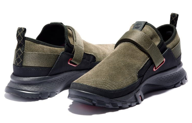Timberland Mills Falls Slip-On Leather Shoes 'Olive Green Suede' A25KK901