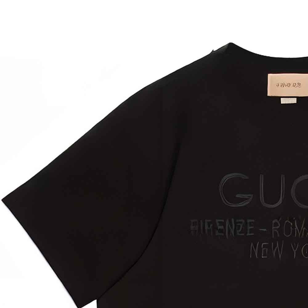 Gucci Cotton Jersey T-Shirt 'Black' 616036XJFZA1000