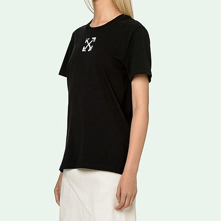 (WMNS) Off-White Printing Short Sleeve Black OWAA049S20JER0091001