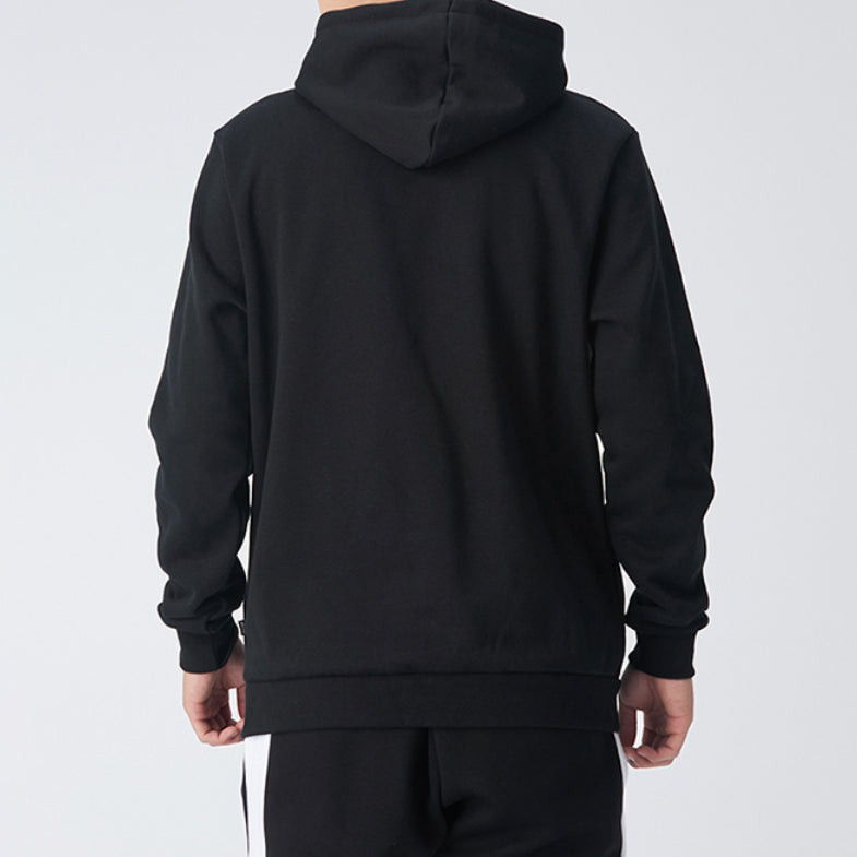 PUMA ESS Logo Sports Hooded Printed Fleece Black 586917-01
