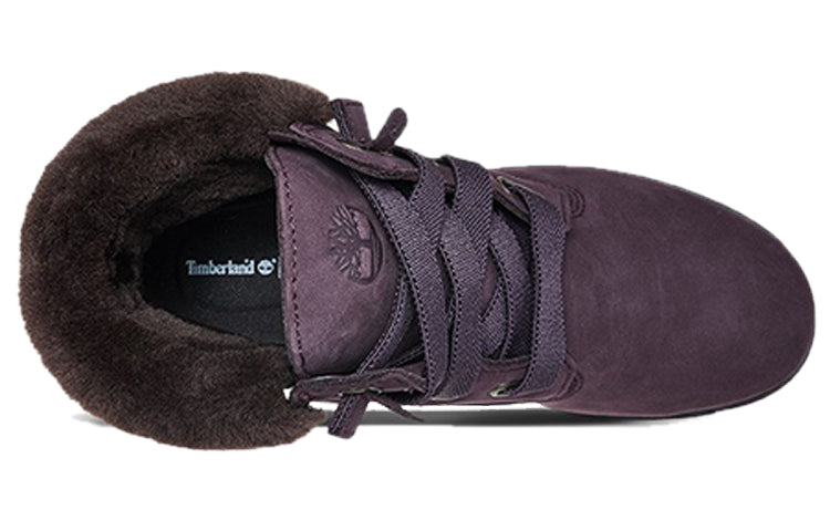 (WMNS) Timberland 6 Inch Jayne Shearling Waterproof Wide-Fit Boots 'Dark Purple' A298AW