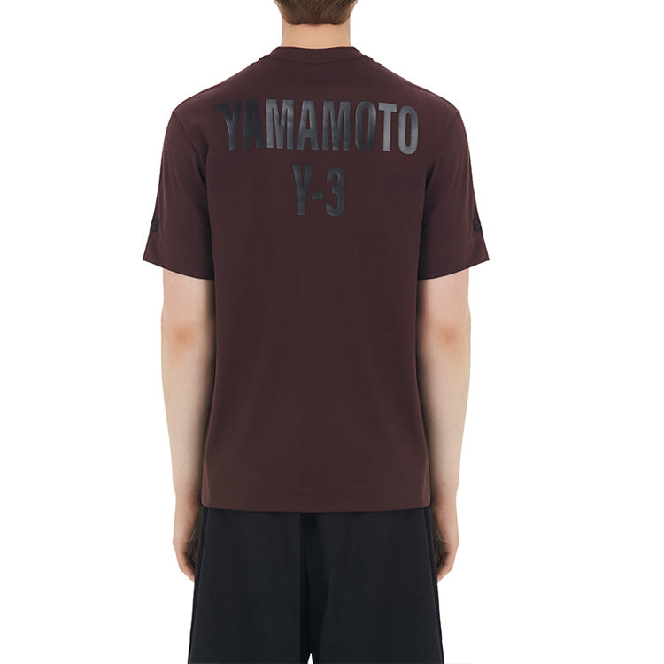 Y-3 Back Logo Round Neck Short Sleeve Unisex Red GK4361