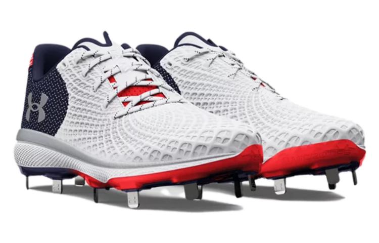 (WMNS) Under Armour UA Glyde 2 MT LE Softball Cleats 'White Black Red' 3026602-100