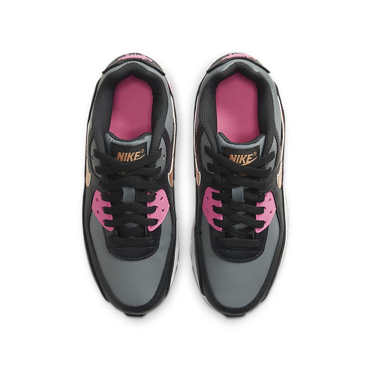 (GS) Nike Air Max 90 Leather 'Grey Copper Pink' CD6864-025