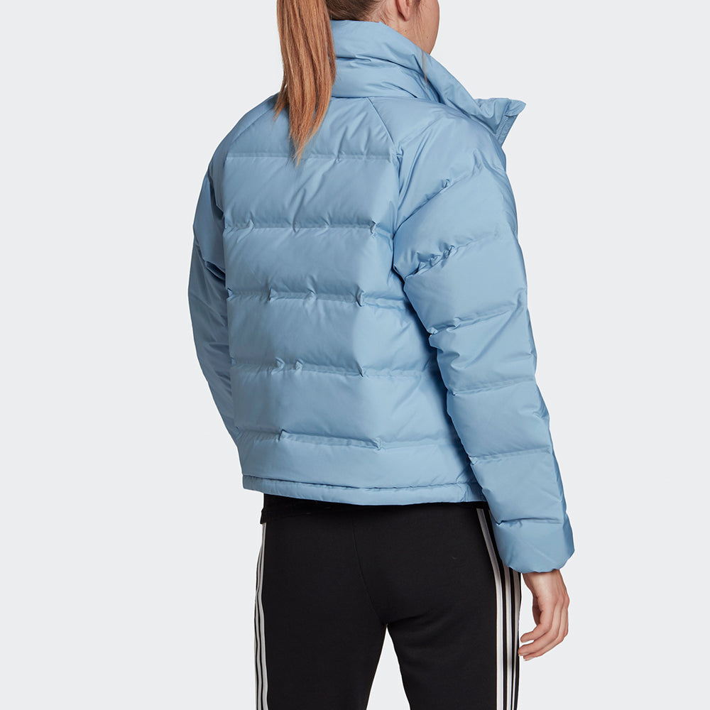 (WMNS) adidas W Helionic Rlx Solid Color Large High Collar Down Jacket Sky Blue GQ7118