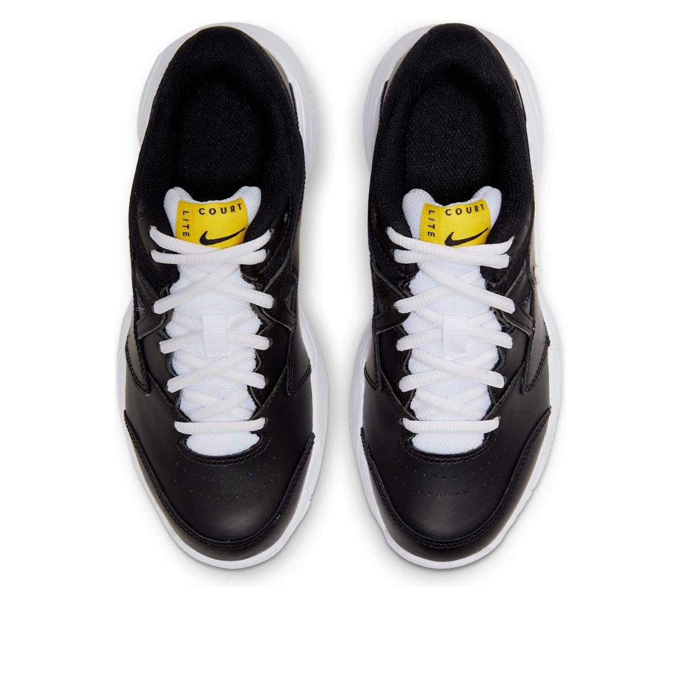(GS) Nike Court Jr. Lite 2 'Black Yellow White' CD0440-002