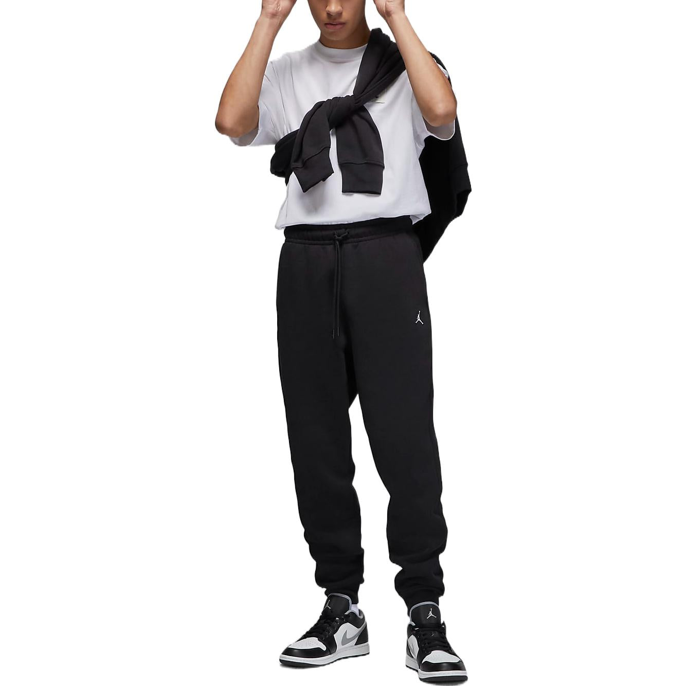 Air Jordan Elastic Waistband Sports Pants Men's Black DQ7341-010