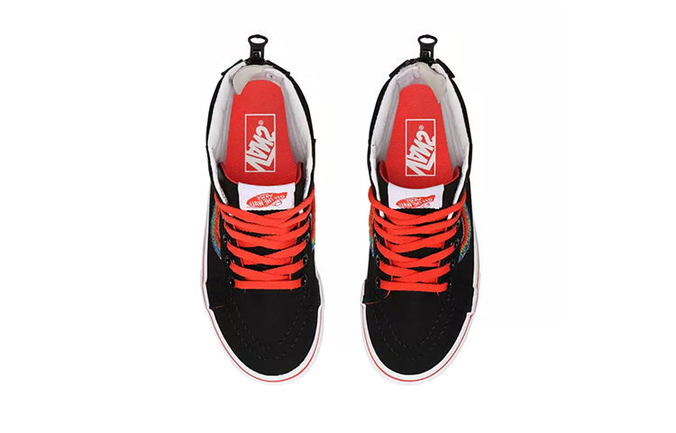 (PS) Vans Chenille Sk8-hi Zip 'Rainbow Black' VN0A4BUXWKT