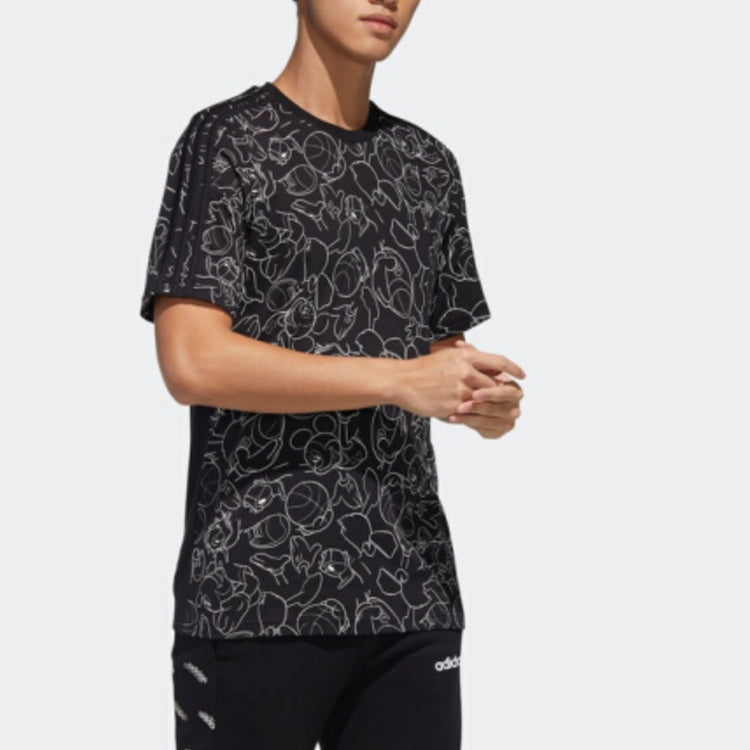 adidas M Dsny Aop T Training Sports Black GD5859