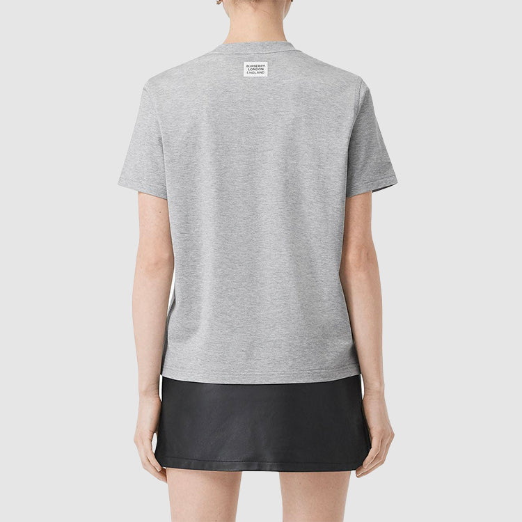 Burberry Alphabet Printing Short Sleeve Gray 80172851