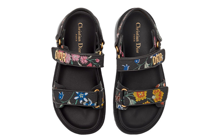 (WMNS) DIORact Sandal Black Multicolor KCQ549FWL_S900