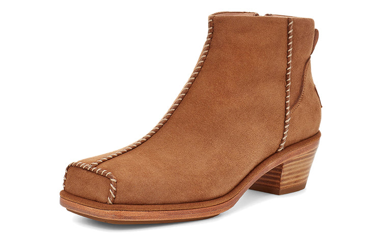 (WMNS) UGG + Eckhaus Latta Block Cowboy Boot 'Chestnut' 1115096-CHE
